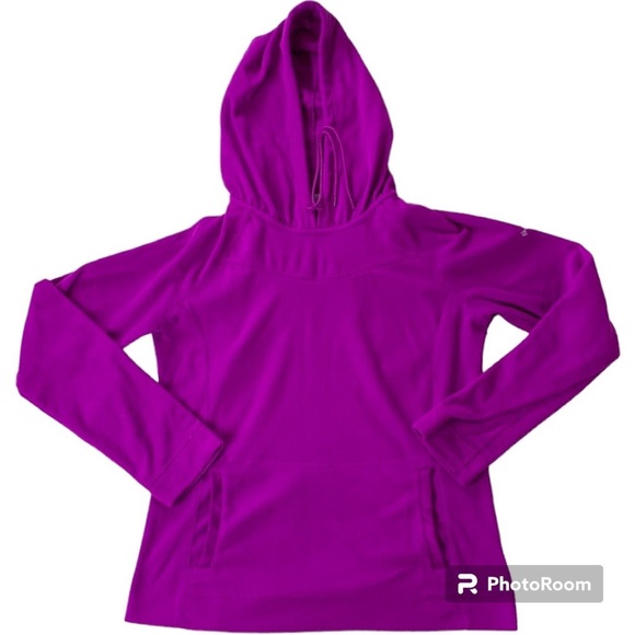 Columbia Tops - Columbia Purple Fleece Lightweight Hoodie Pullover Sweatshirt